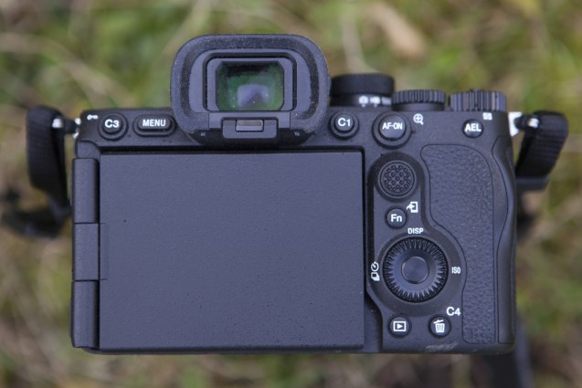 La parte posterior del Sony A7R V