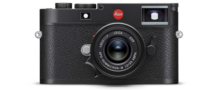 Frente Leica M11 negro con lente LoRes RGB