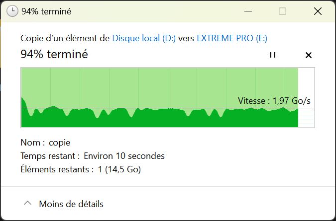 Pruebe SanDisk Extreme Pro USB 4